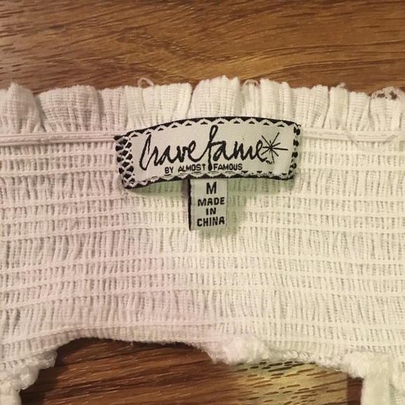 White off the shoulder top - Picture 3 of 5